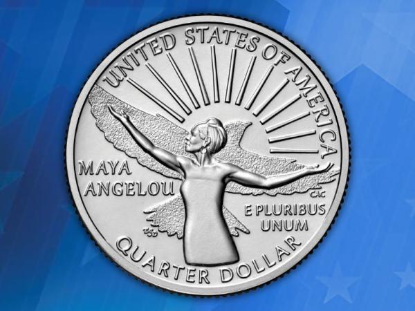 Coin featuring Maya Angelou