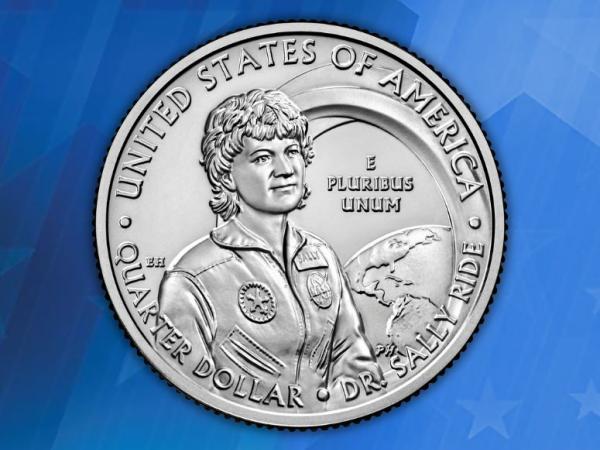 Coin featuring Sally Ride