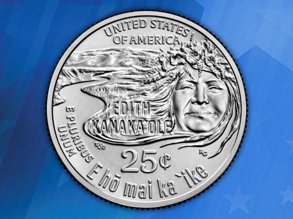 Coin featuring Edith Kanakaʻole