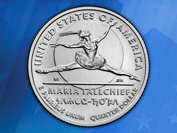 Coin featuring Maria Tallchief
