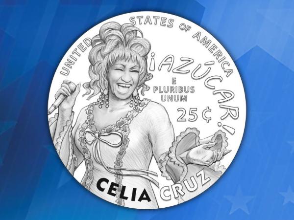 Coin featuring Celia Cruz