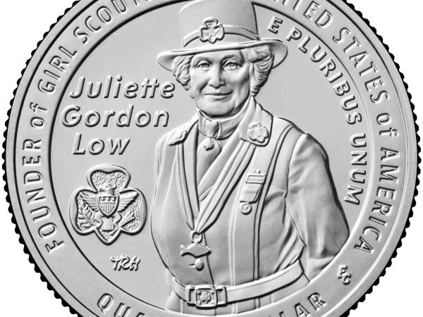 Coin image of Juliette Gordon Low. 