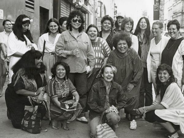 Women posing together for a photograph