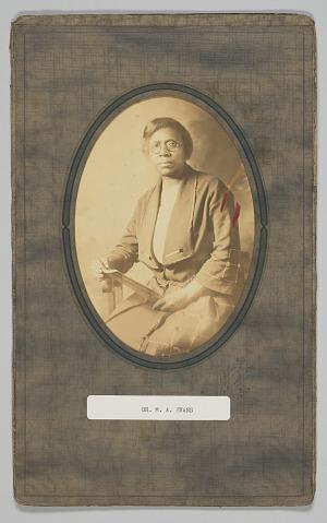 Sepia photo of Dr. Matilda A. Evans